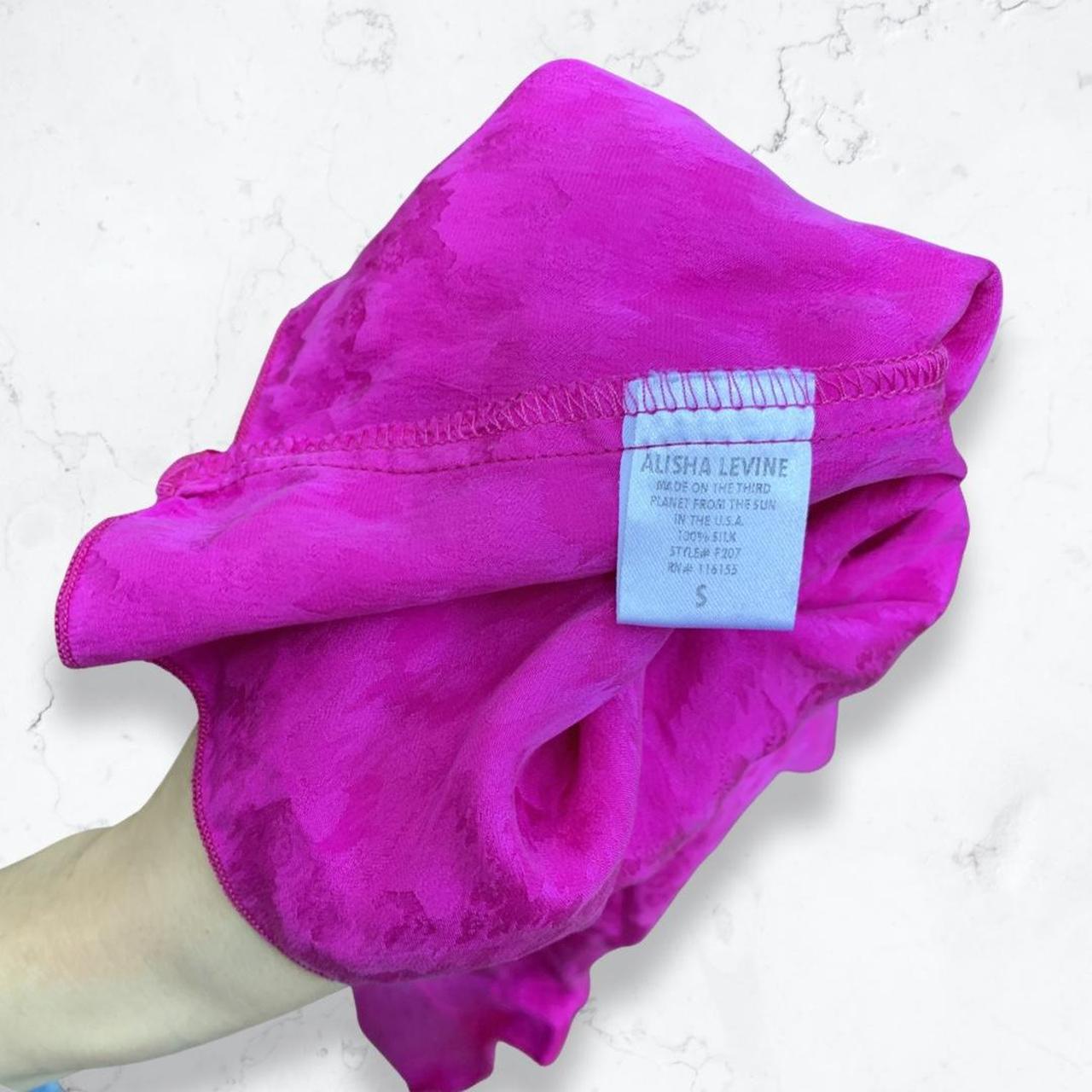 Product Image 2 - Magenta 100% Silk shirt with
