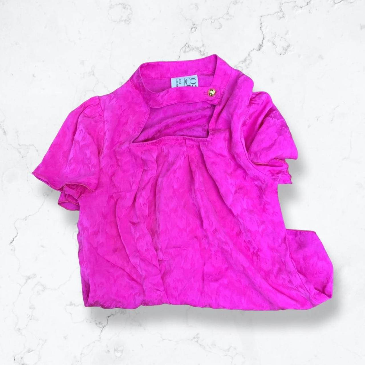 Product Image 3 - Magenta 100% Silk shirt with