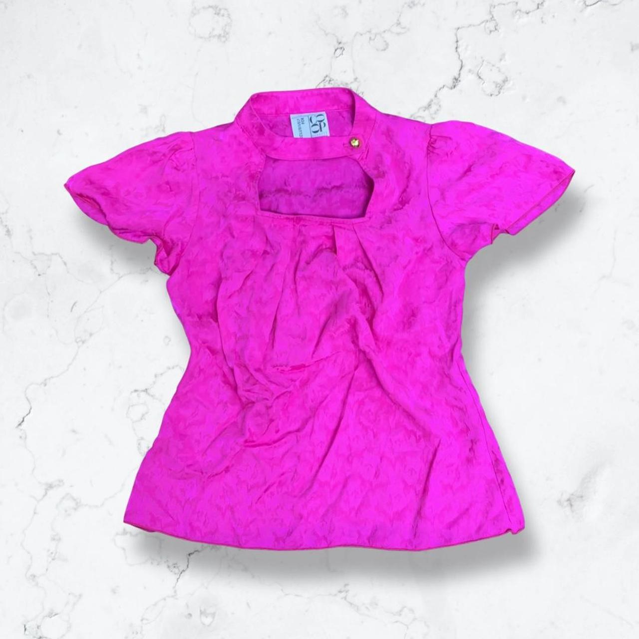 Product Image 1 - Magenta 100% Silk shirt with