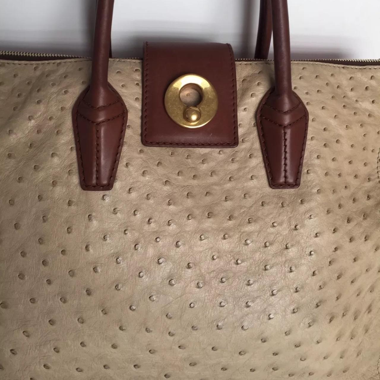 Yves Saint Laurent Women Bag Authentic Ostrich Leather