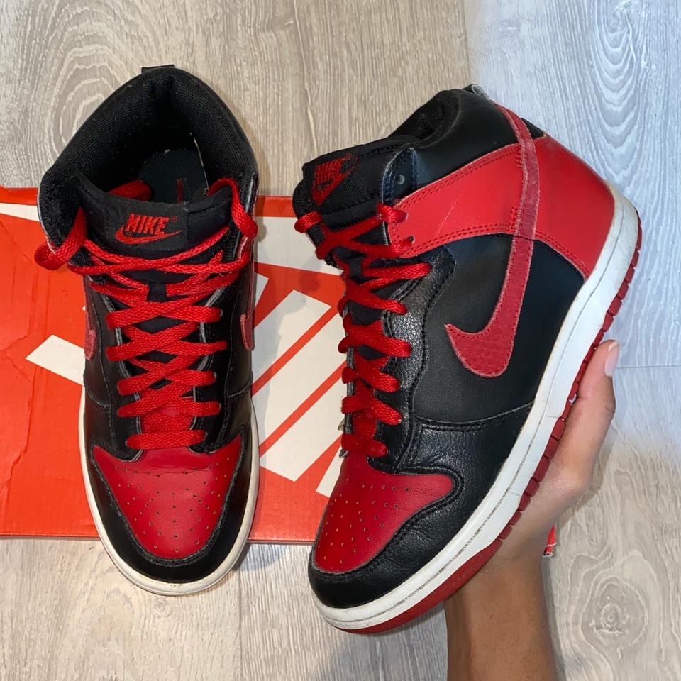 Nike dunk high discount bred