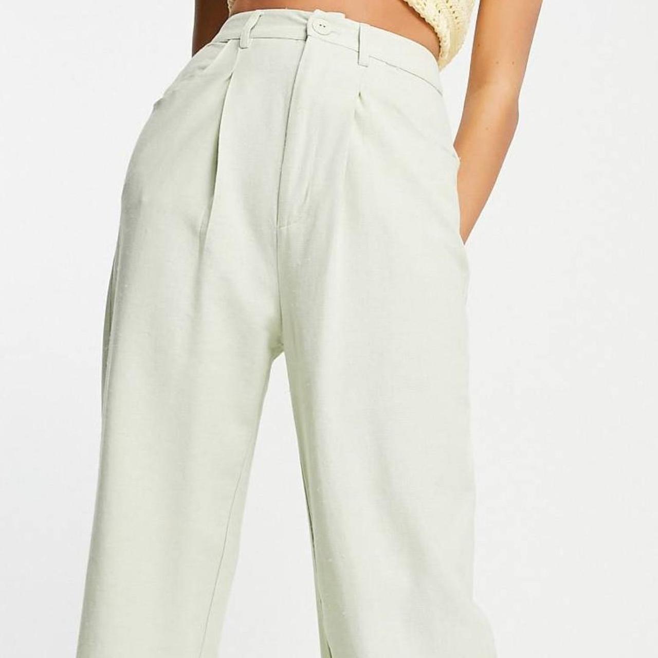 stradivarius wide leg trousers