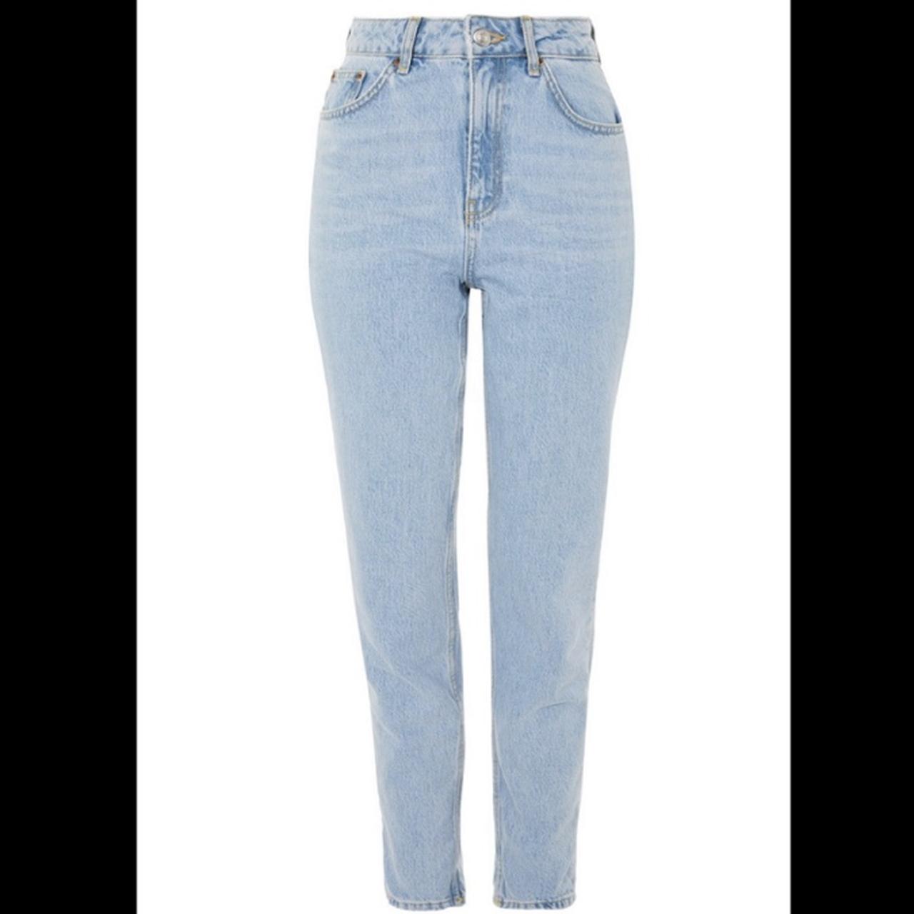 mom bleach blue jeans, W25 L32🧸 Depop