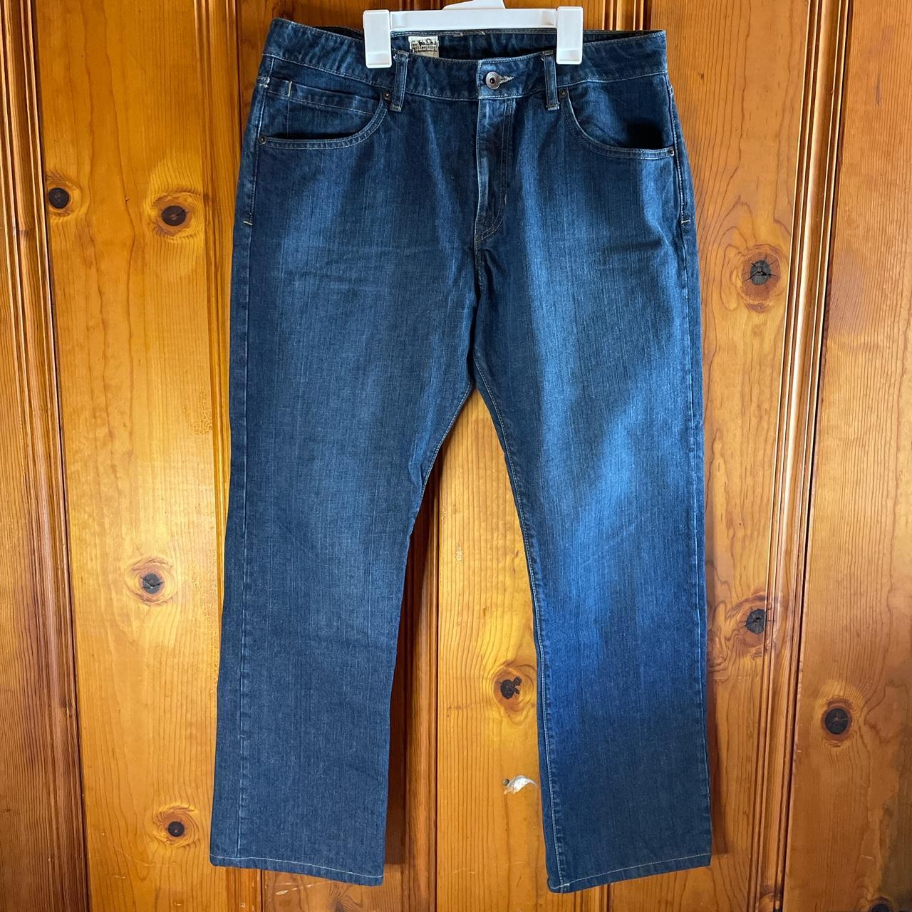 VOLCOM STONE DARK WASH SELVEDGE JEANS, SELVEDGE