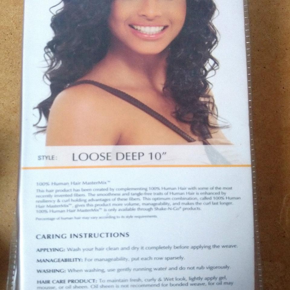 Sensationnel Premium Too 100% Human Hair Deep wave Weave Extension 10 inch  UK