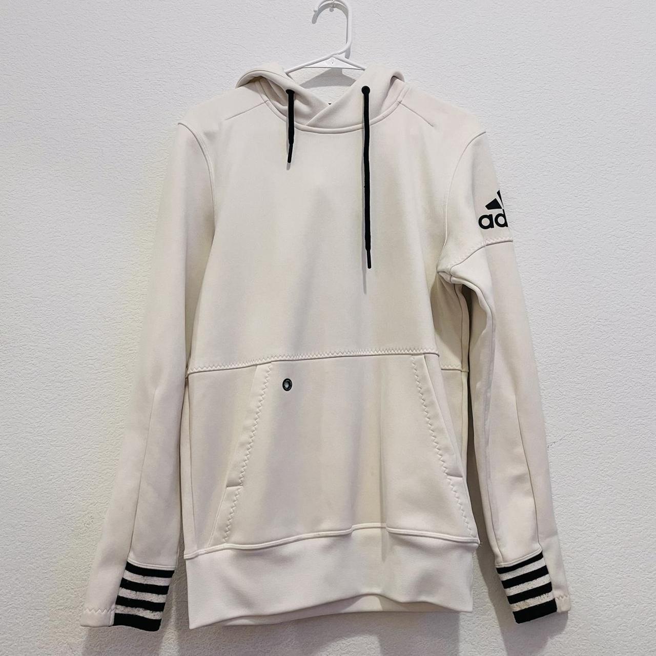 Adidas Men's Cream and White Jacket | Depop