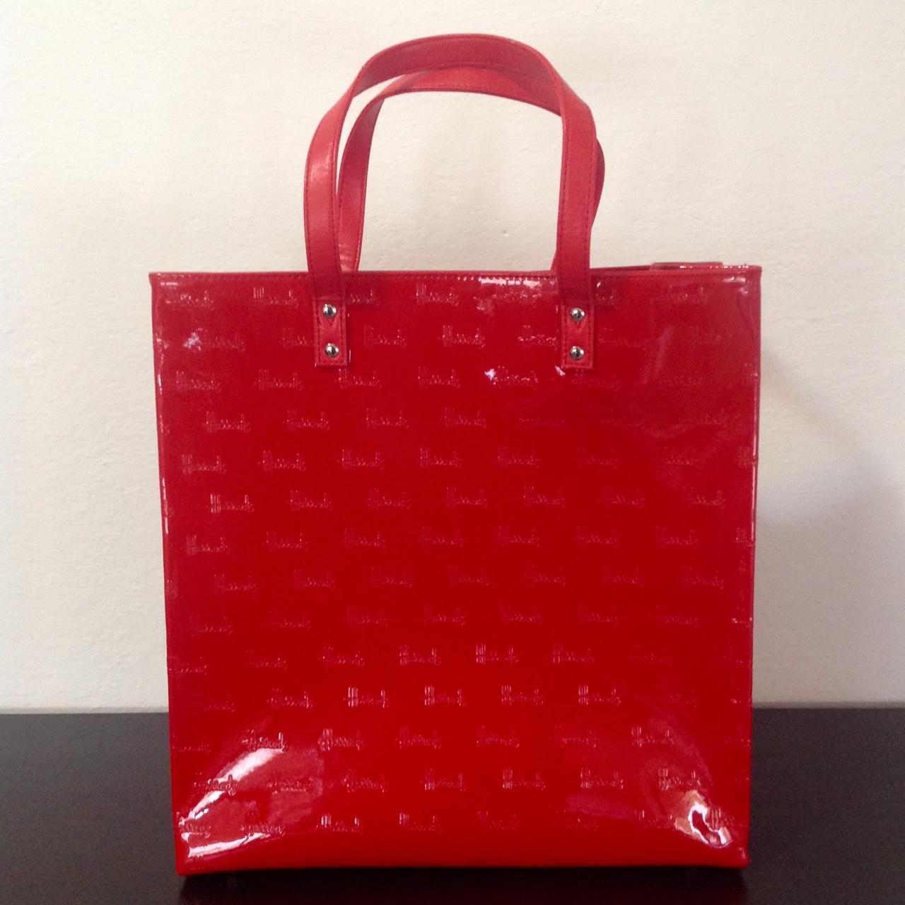 Harrods red online bag