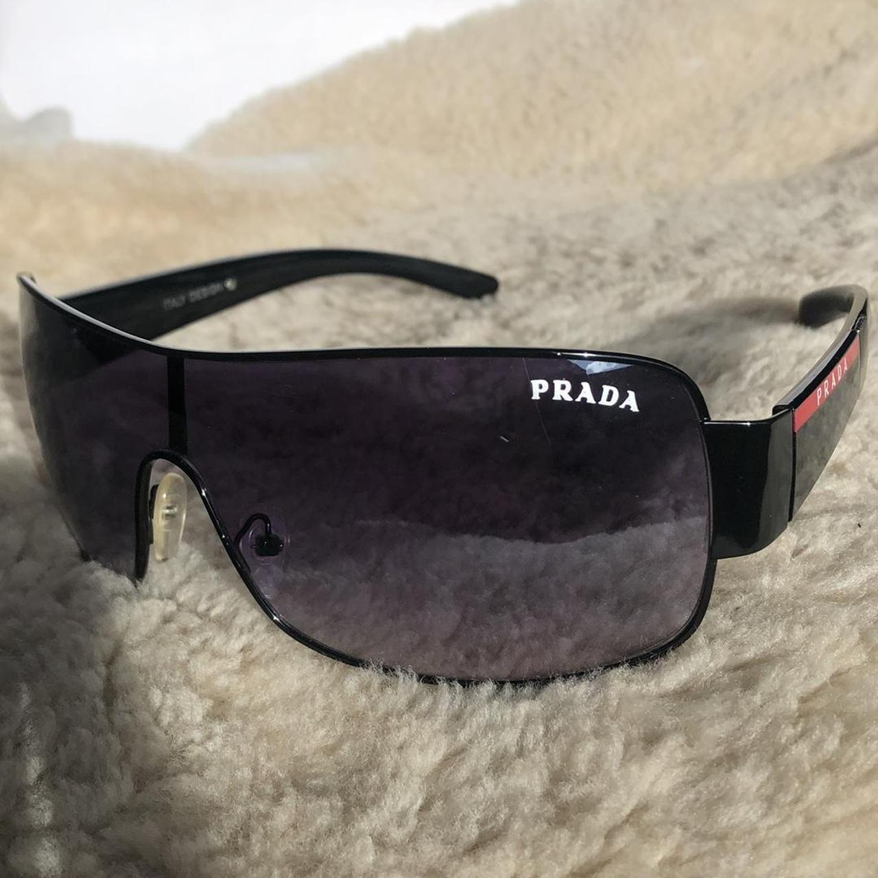 Vintage 90s Prada Sunglasses Connected rim style in Depop