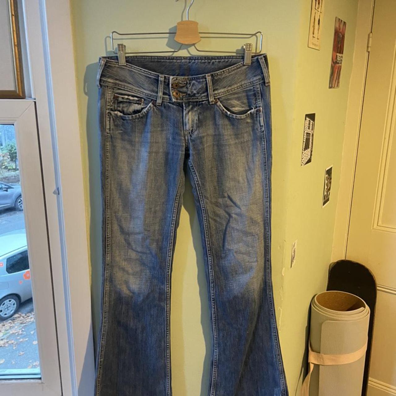 Pepe jeans low rise flares 30” - Depop