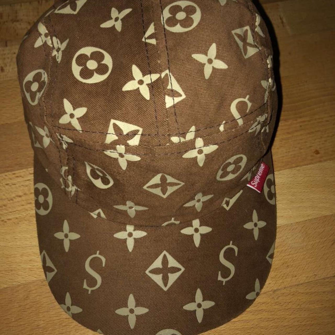 LOUIS VUITTON Supreme brown LV 5Panel Hat monogram from Japan Used  eBay