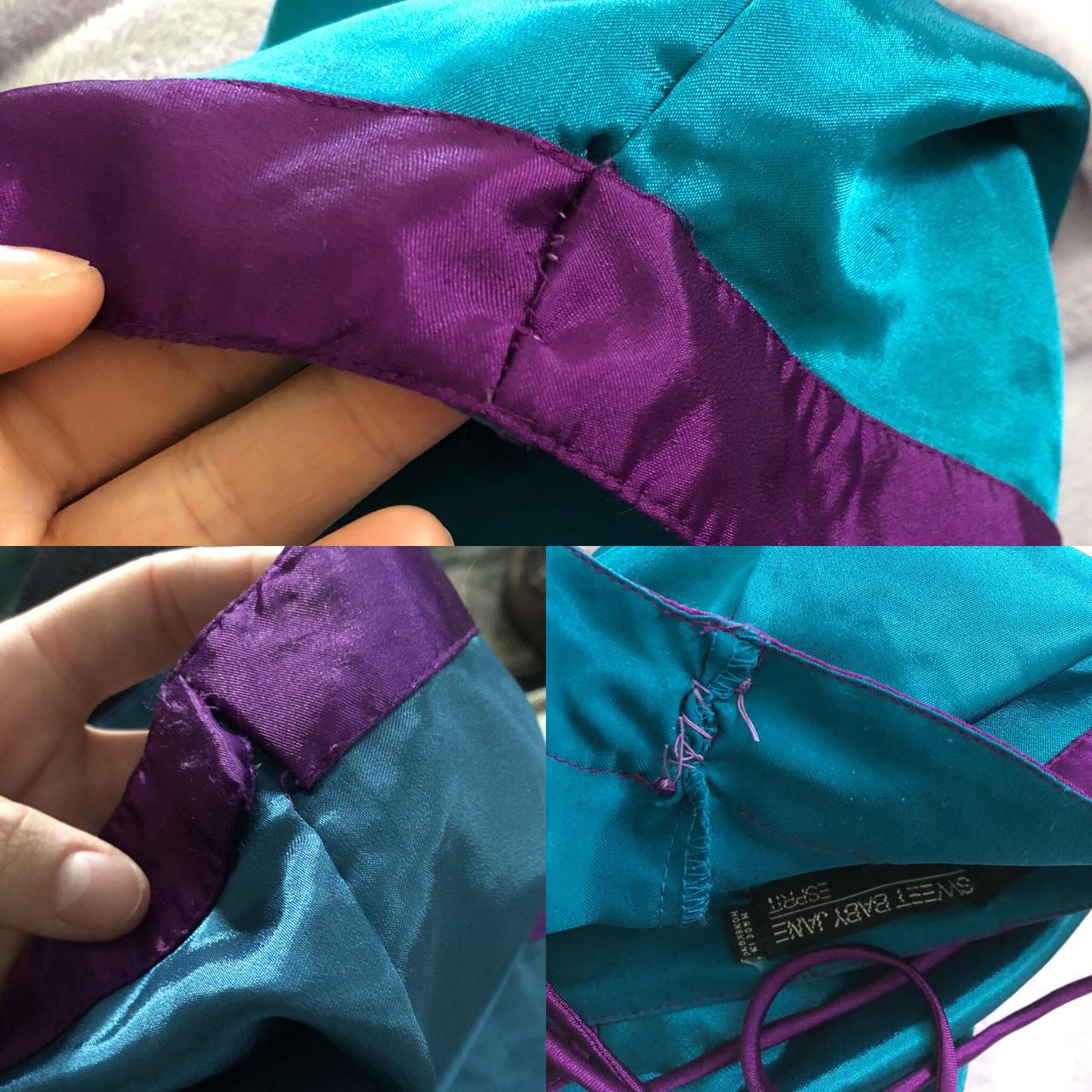 Espirit Women's Purple and Blue Vest Depop