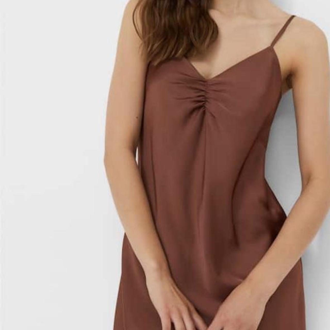 stradivarius slip dress