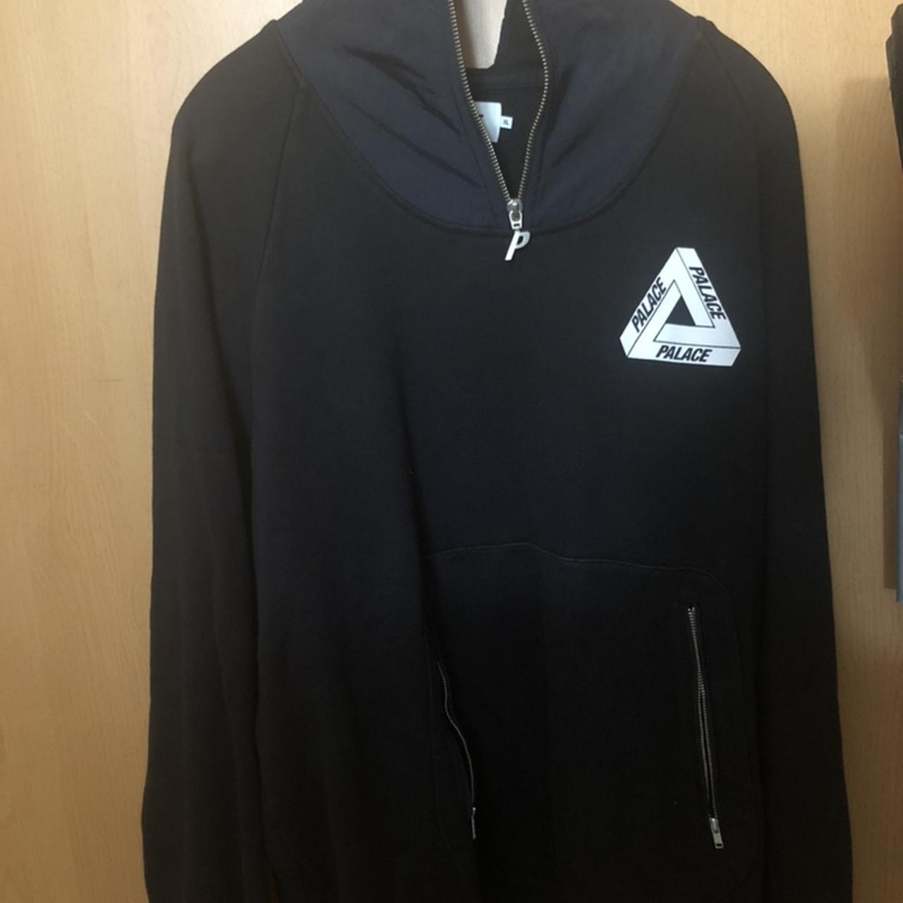 Palace P Crepe Zip Funnel XL Black Cond.:... - Depop