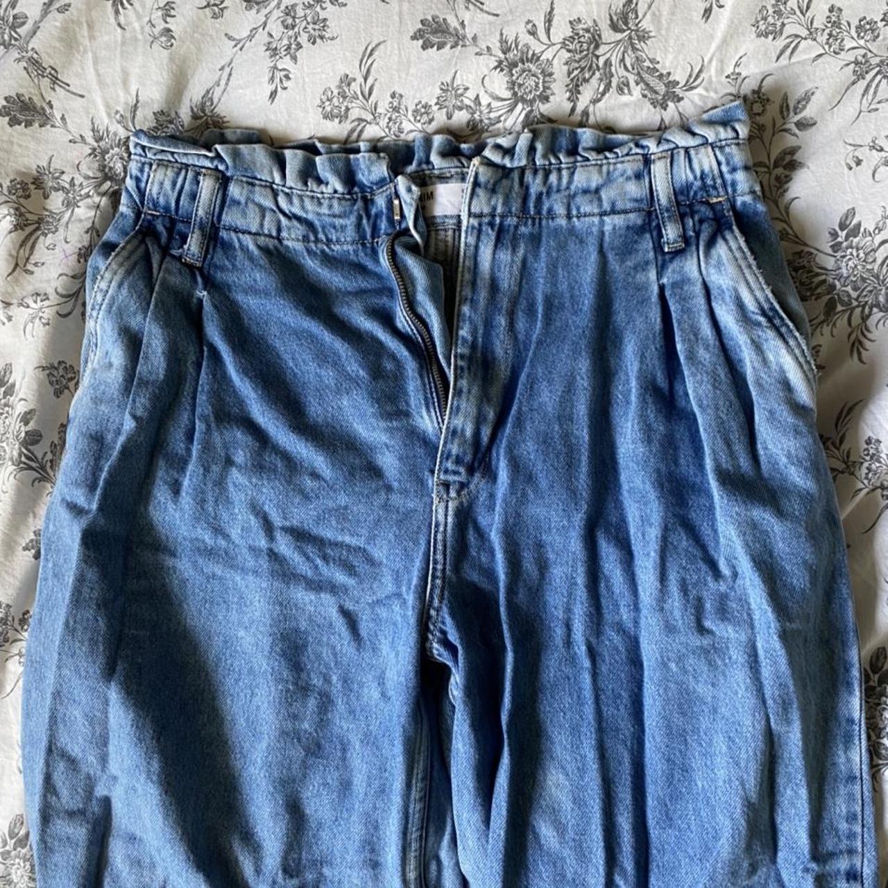 Bershka hot sale paperbag jeans