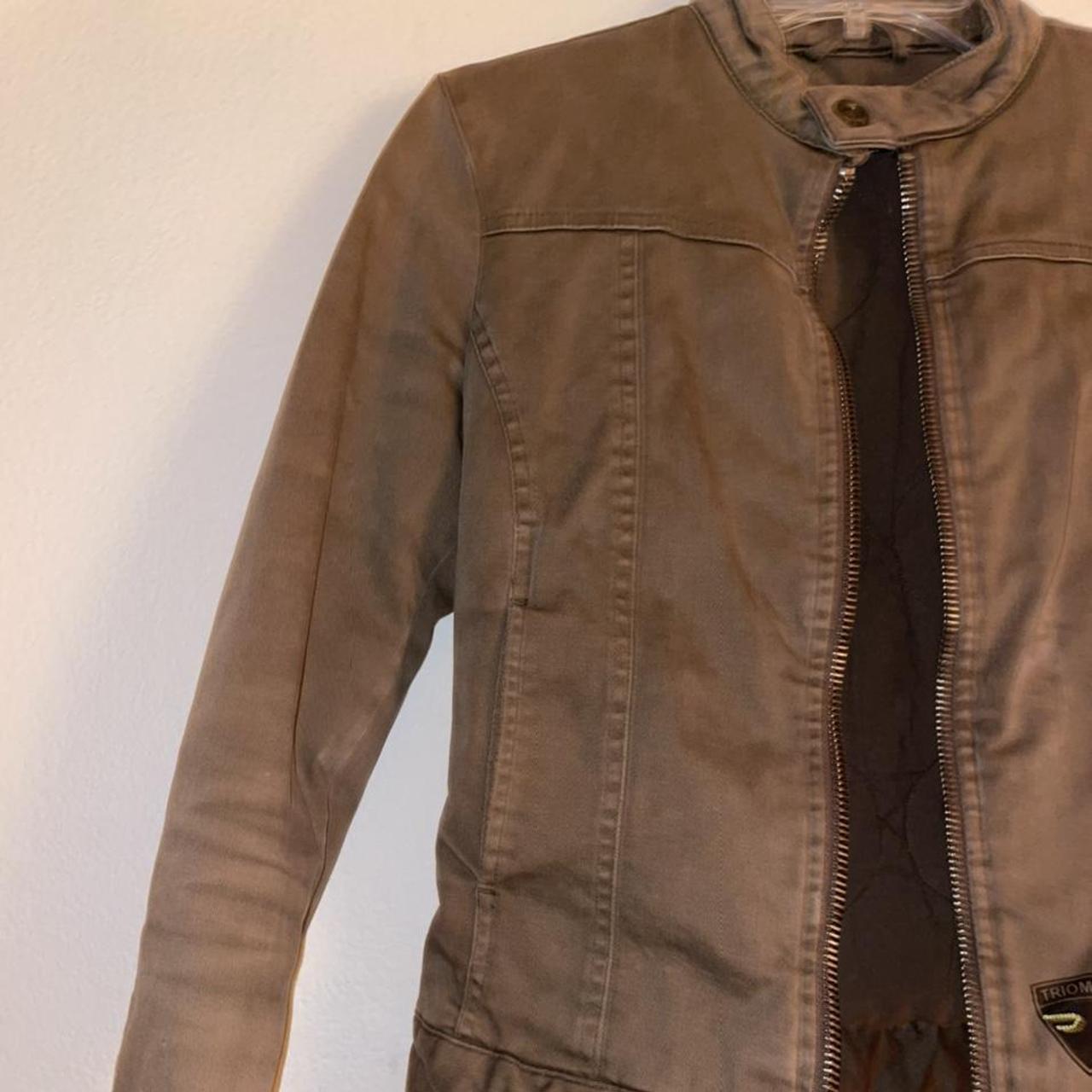 khaki green diesel moto style jacket. this is so... Depop