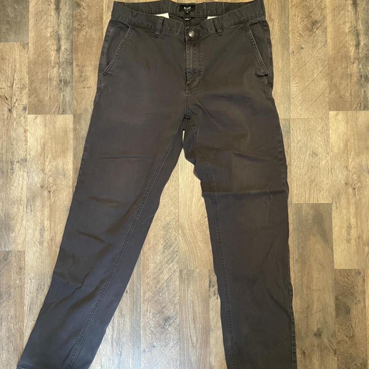 HUF PANTS DARK GREY SIZE 34 HUF Depop