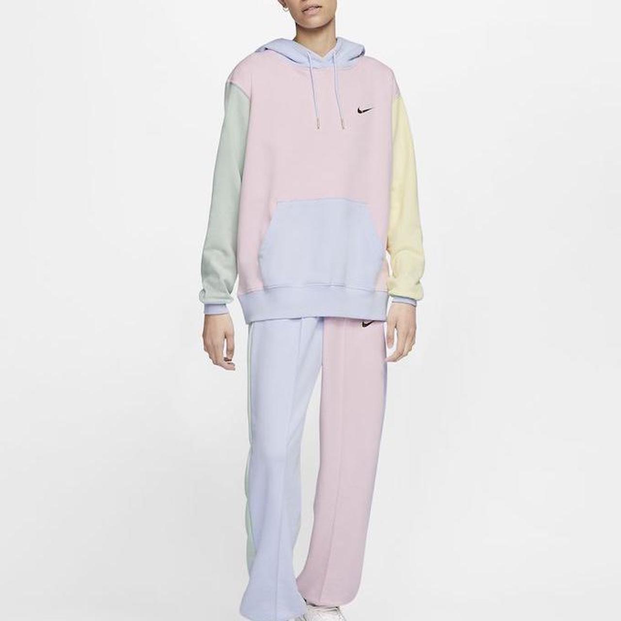 nike hoodie pink foam hydrogen blue