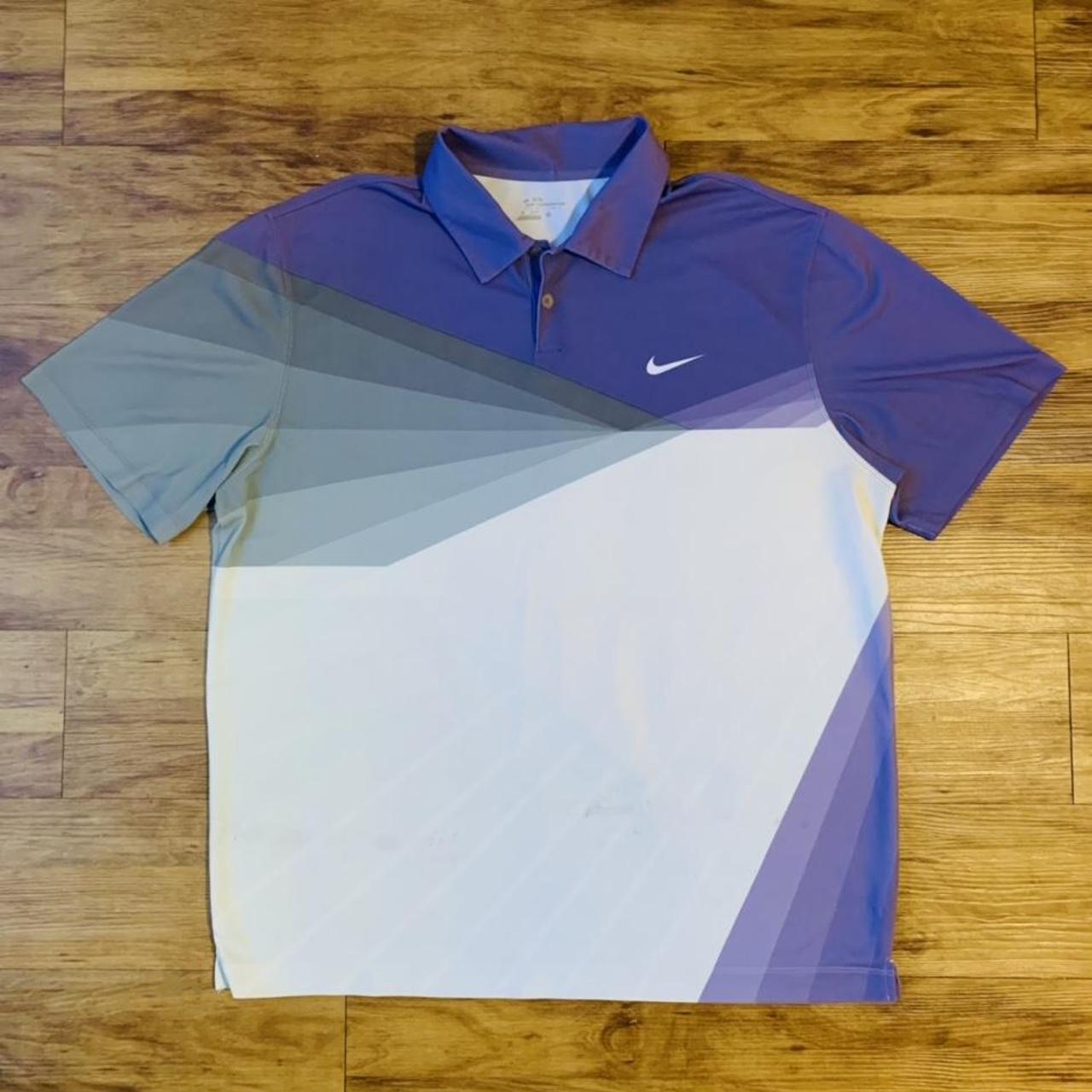 purple nike polo golf