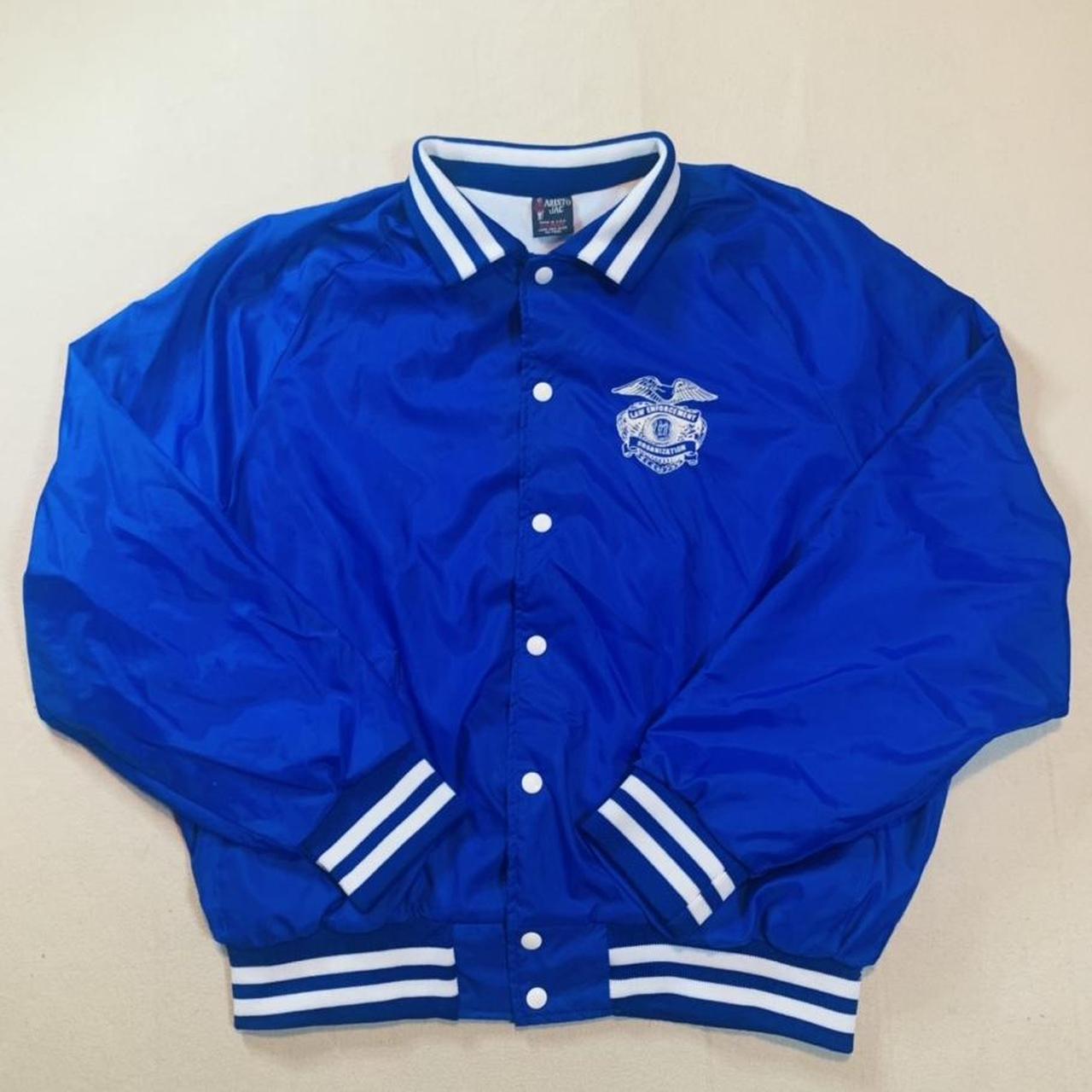 Vintage Blue Track Jacket in supreme condition. Fits... Depop