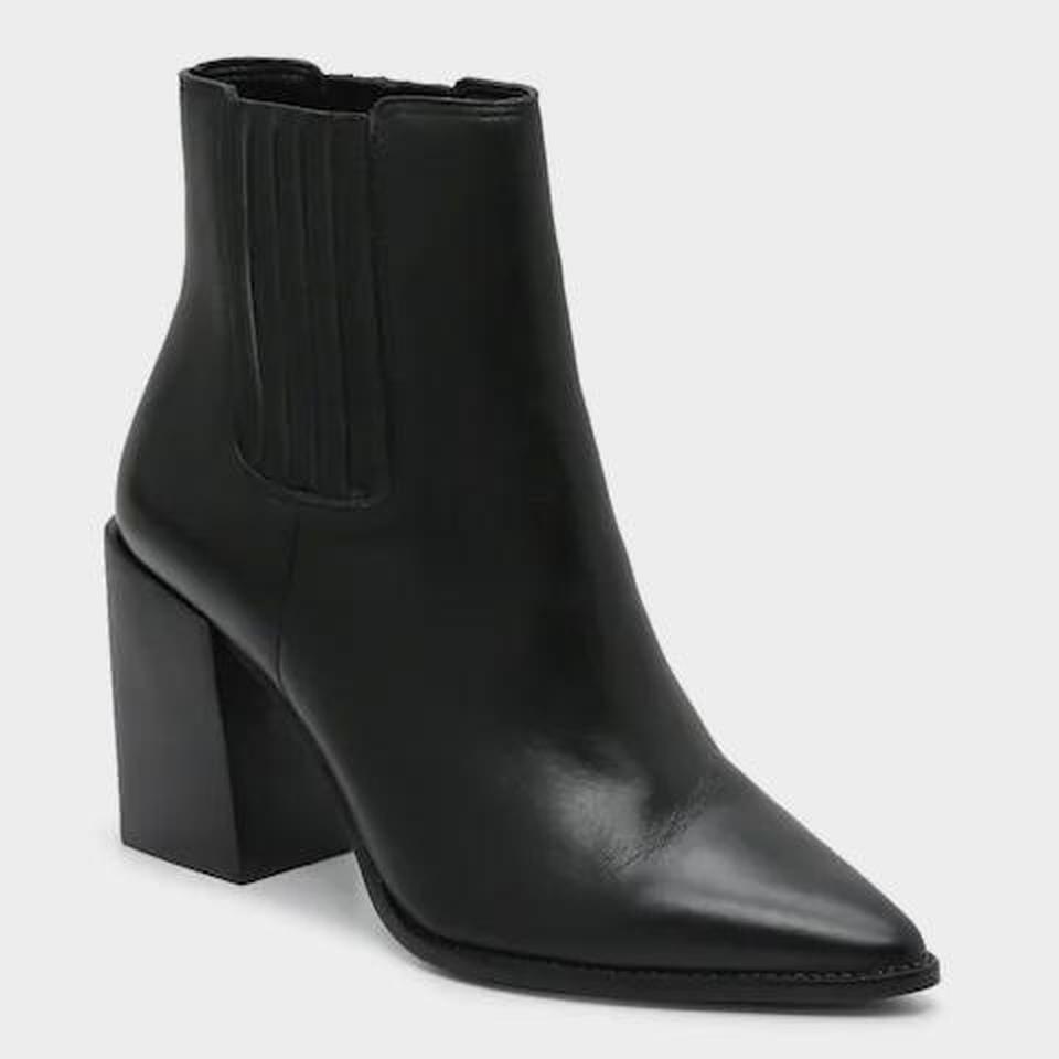 acton block heel bootie steve madden