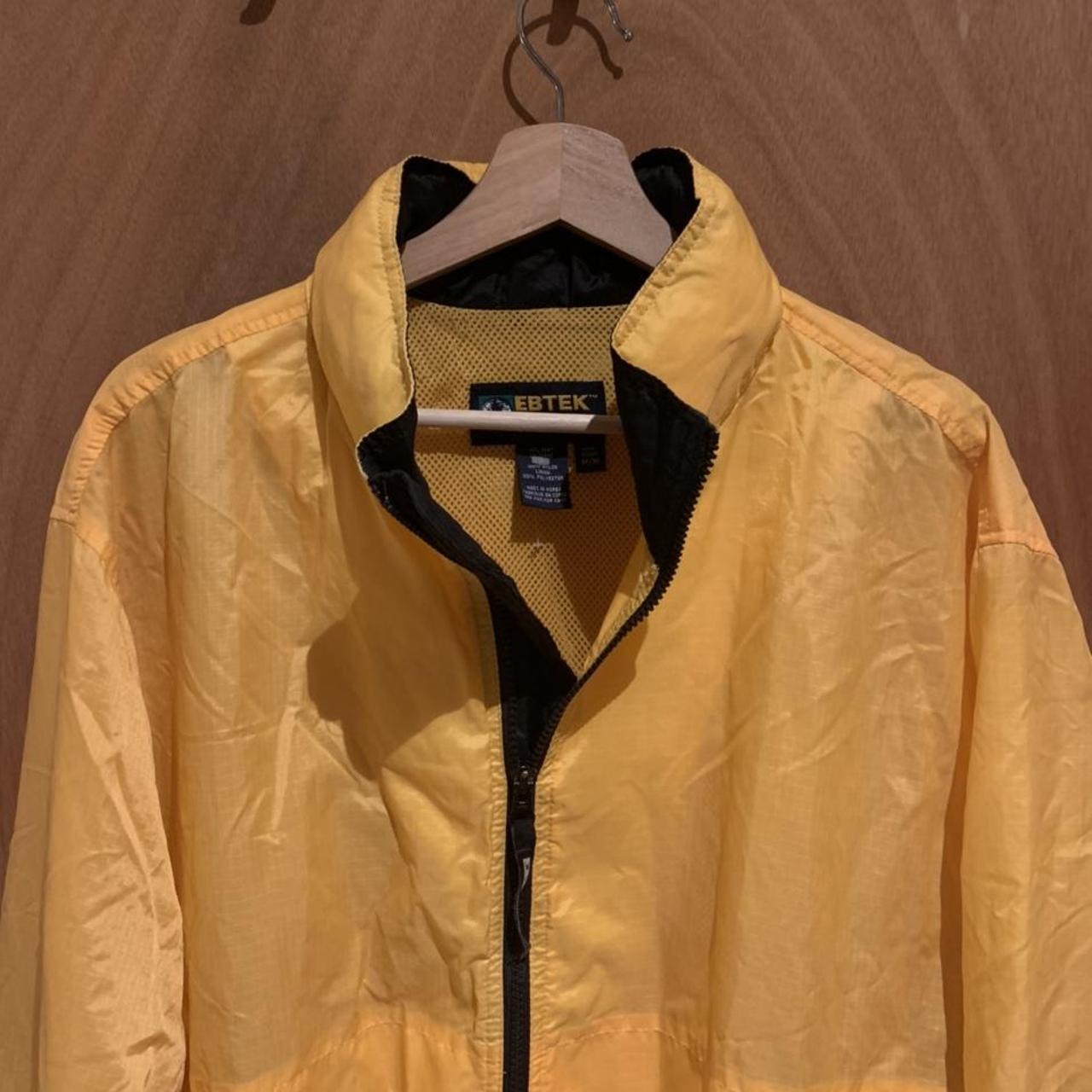 Ebtek waterproof jacket Yellow Mens size M Great. Depop