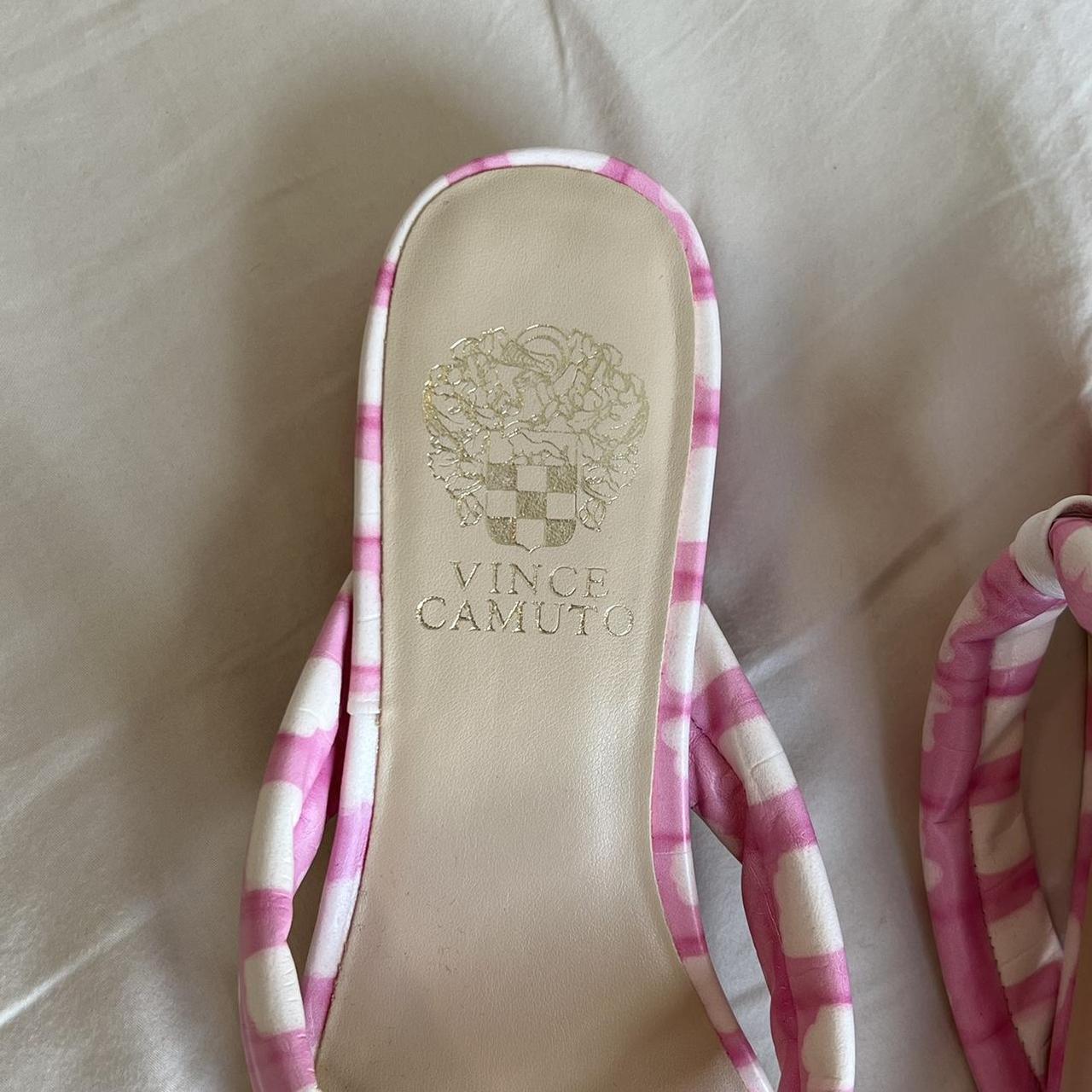 Vince Camuto Women's Pink and White Sandals (3)