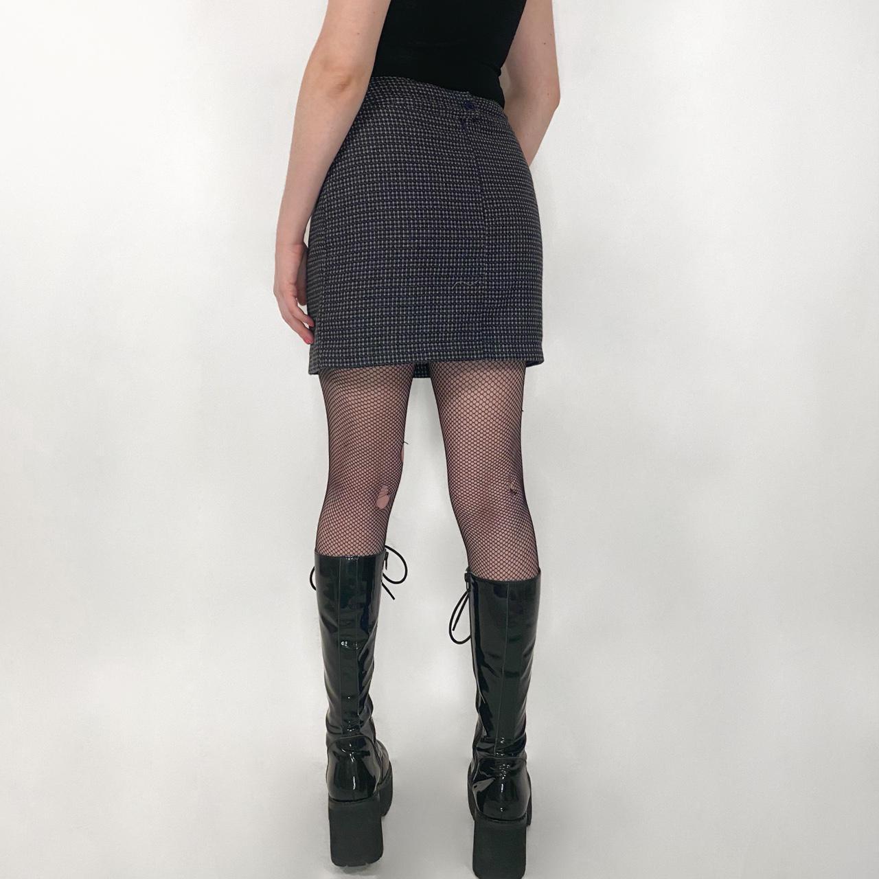 Product Image 3 - Gray pincheck wool mini skirt
