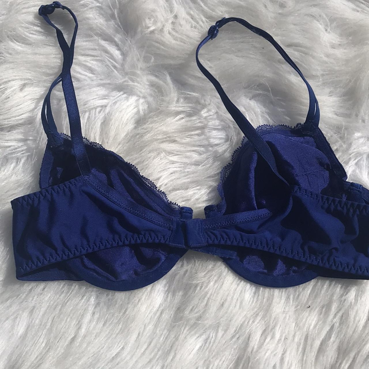 Vintage dark blue padless bra So comfortable and - Depop