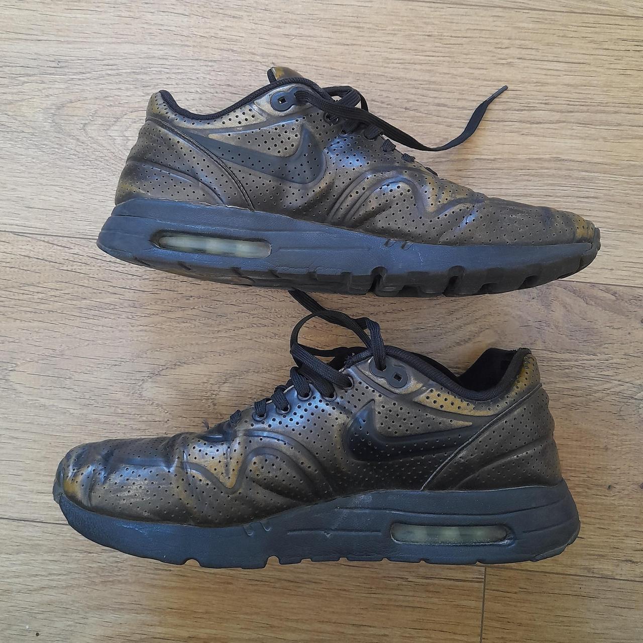 Nike Air max vintage metallic gold trainers. Well - Depop