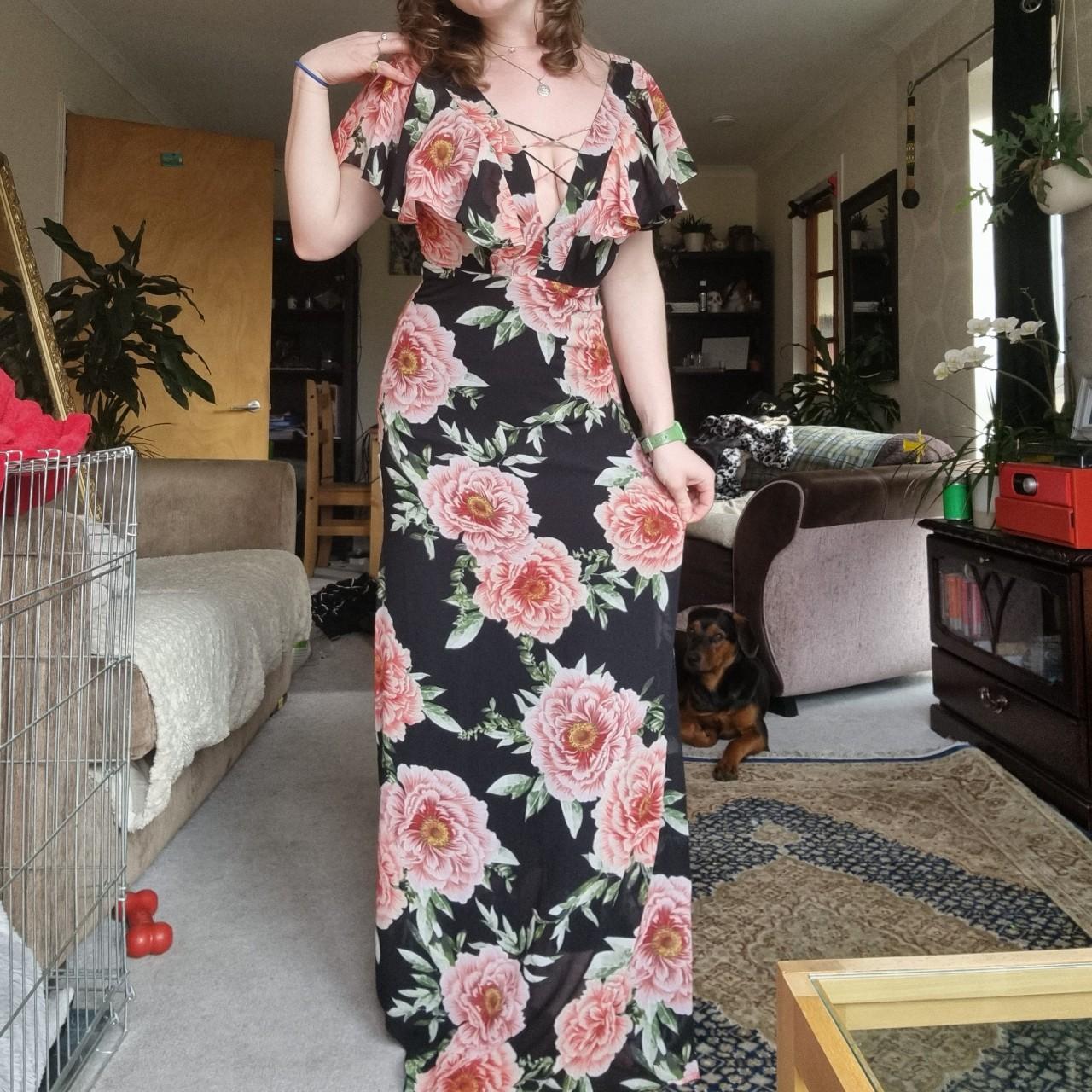summery zip up maxi dress bought for... Depop