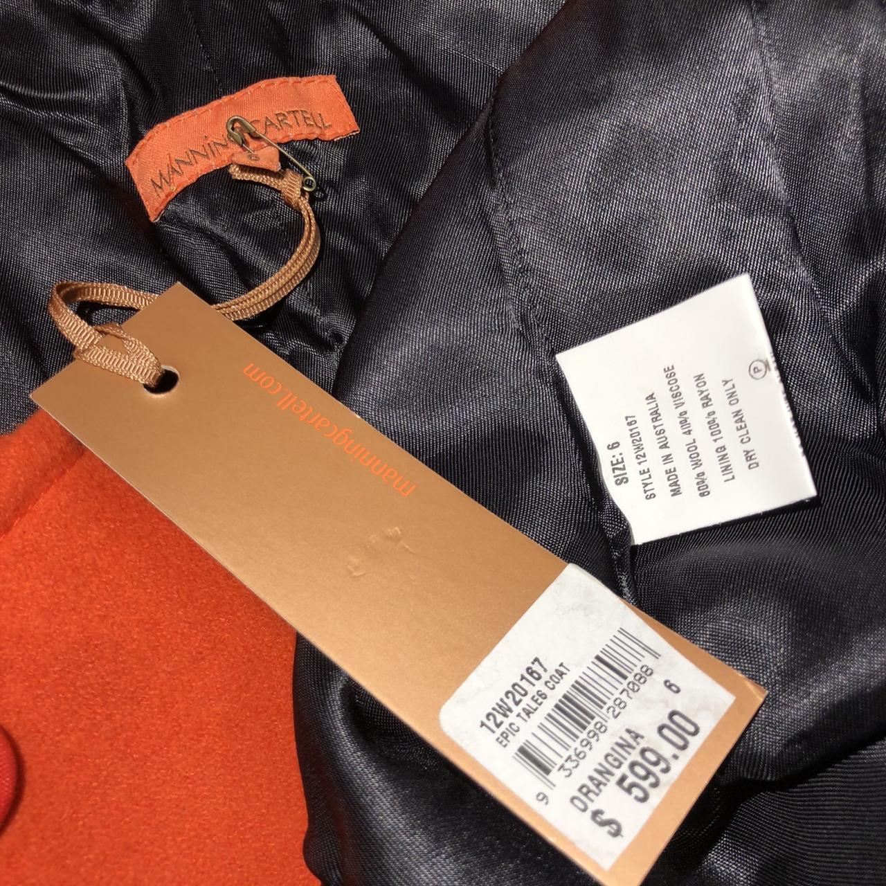 Manning Cartell Cocoon Coat Beautiful orange wool... - Depop