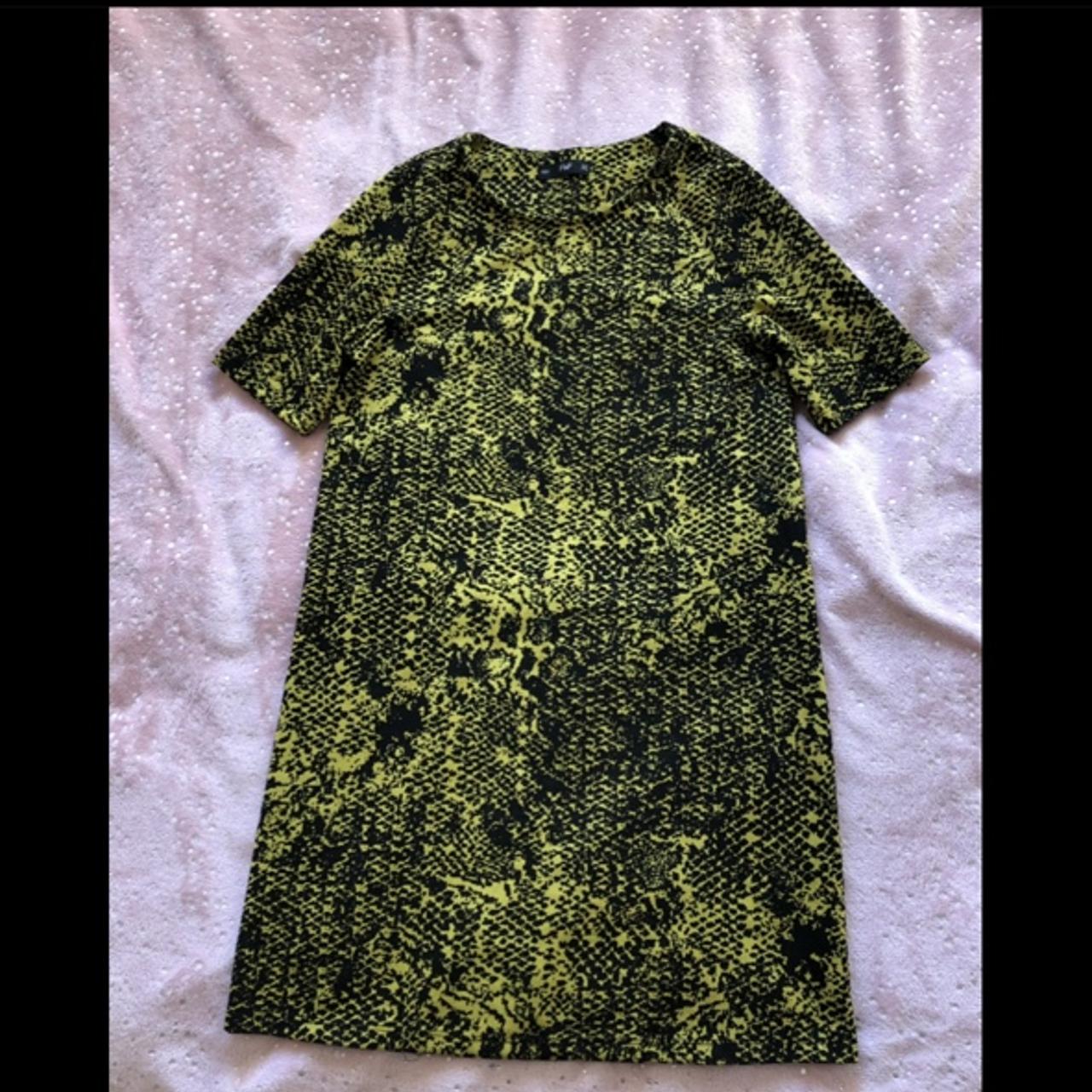 Snake print mini tshirt dress from F F Black and