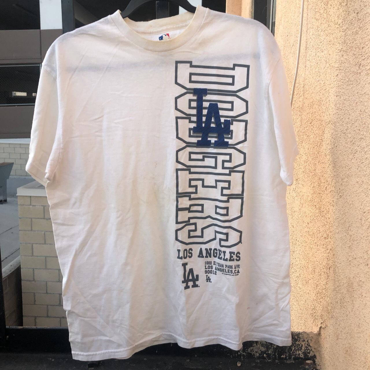 LA Dodgers white T-shirt Men's shirt T shirt - Depop