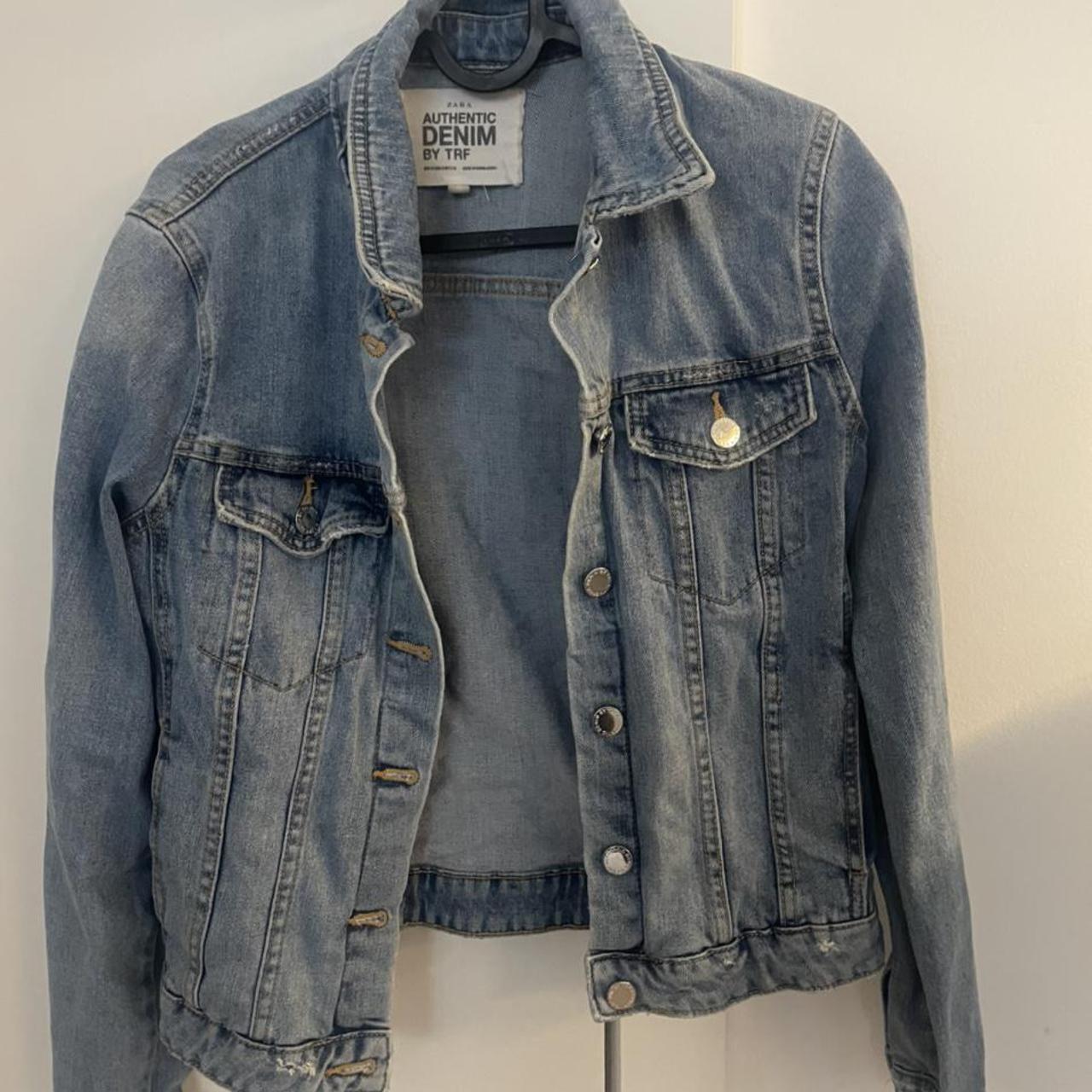 zara authentic denim by trf jacket