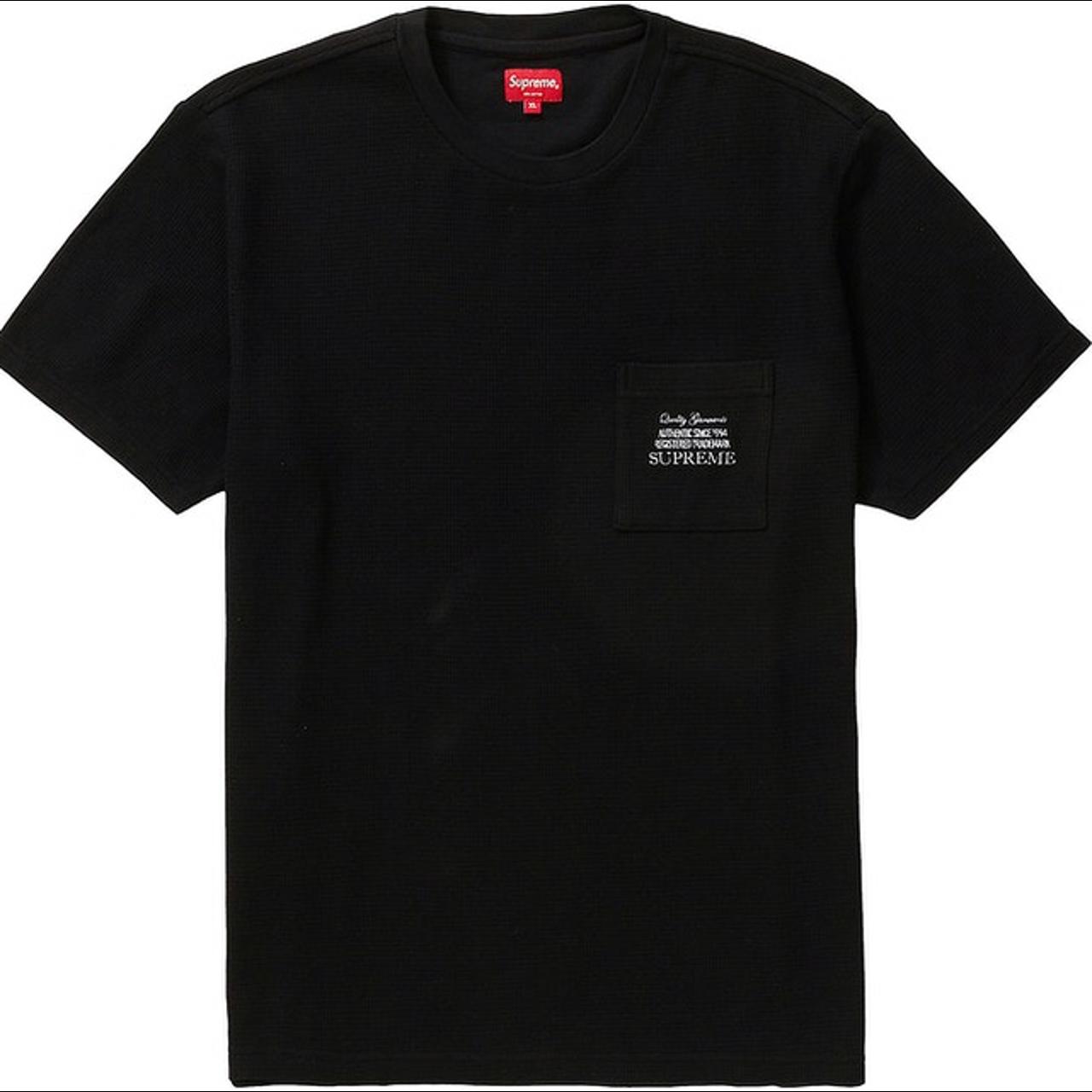 Supreme black cheap guy tee