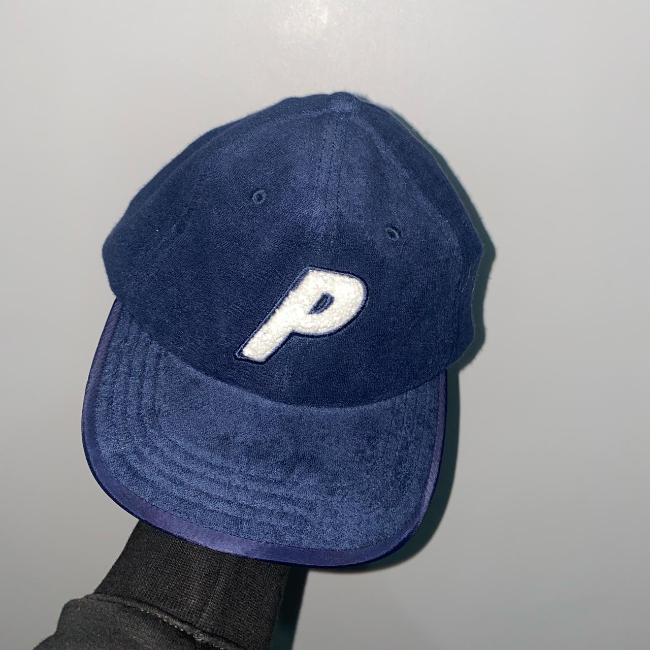 Navy blue 6 panel Palace skateboards Sherpa “P”... - Depop