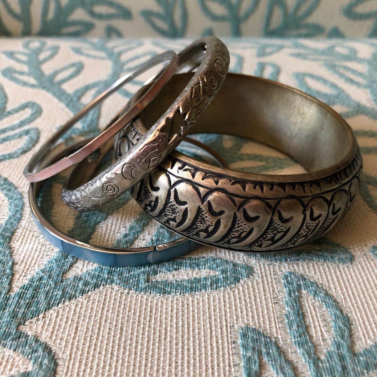 Bangles from unknown origins ⛓ Most likely from the... - Depop
