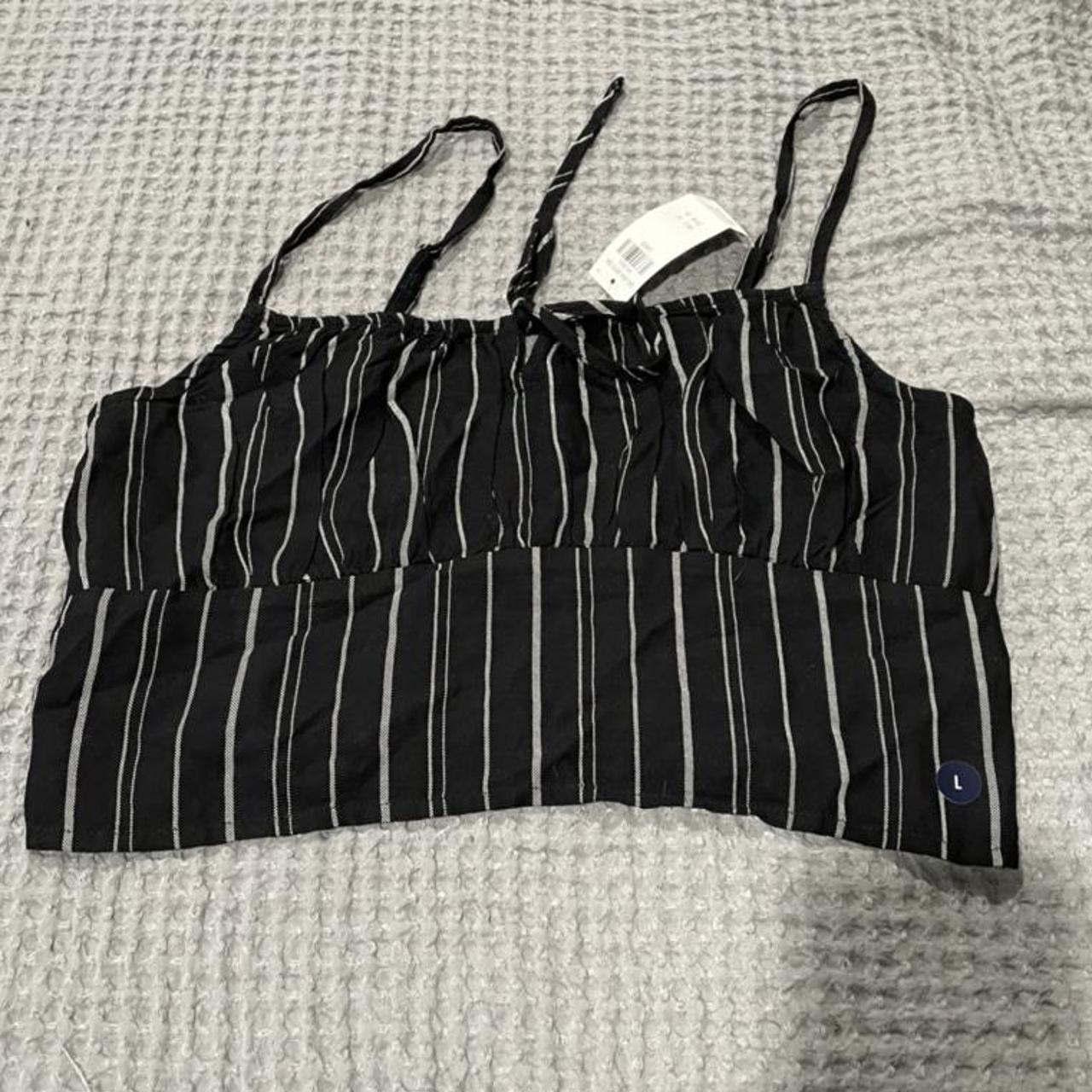 hollister striped tank top