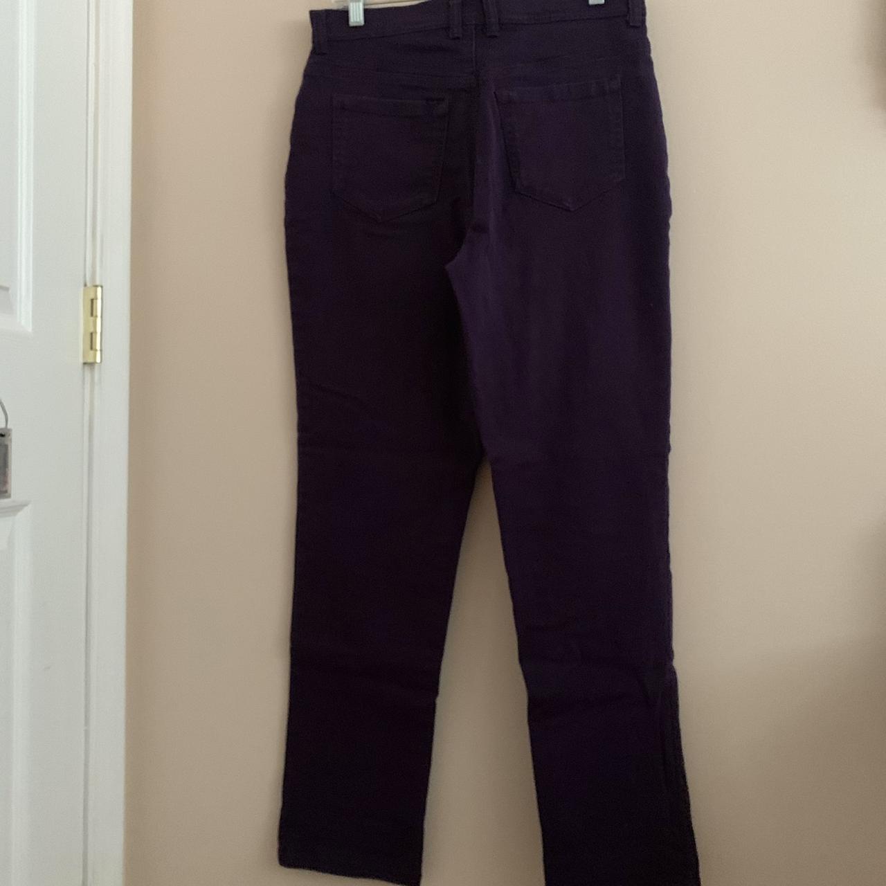 〰️ purple jeans 〰️ * women’s 8 * straight leg *... - Depop