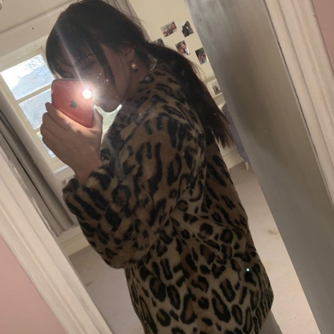 Leopard print coat on sale boohoo