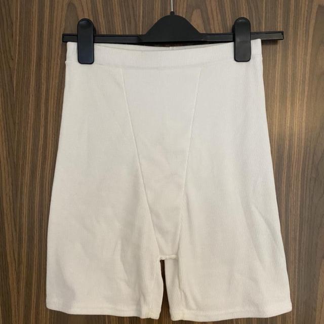 high rack sublime biker shorts white