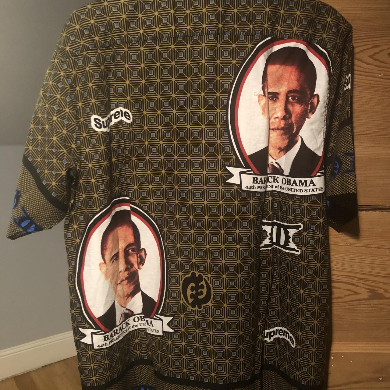 Obama with hot sale supreme shirt