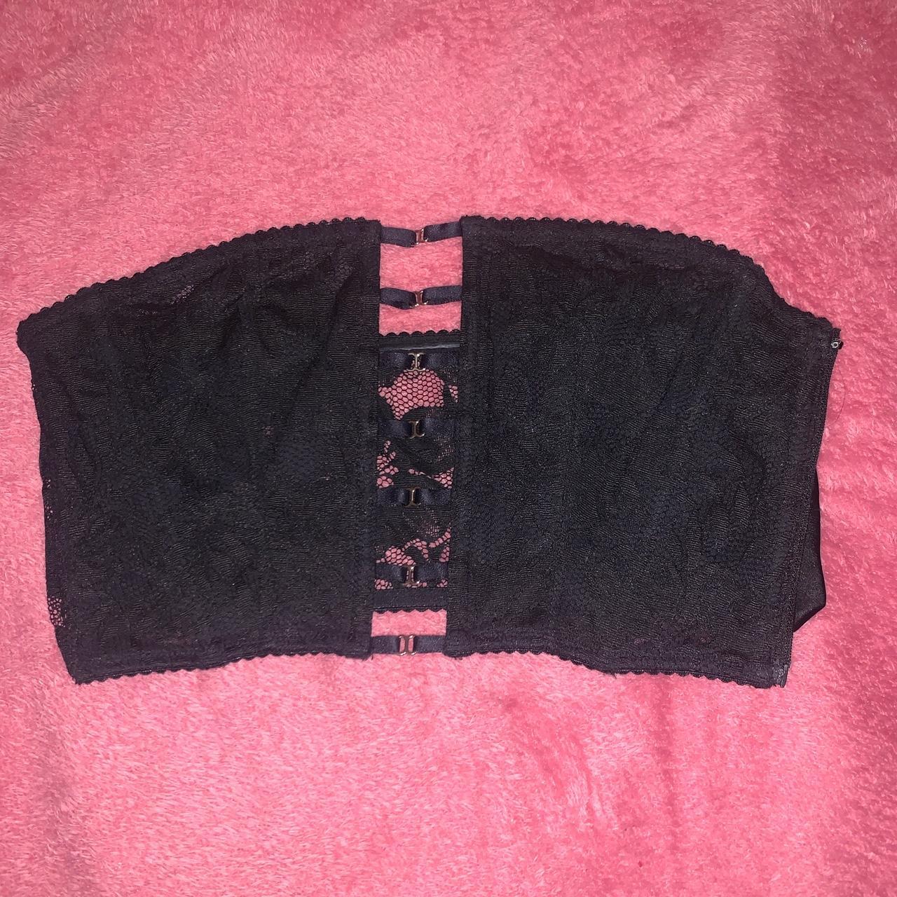 90s Vintage Sexy Black Lace Bustier Corset Top Depop 0795