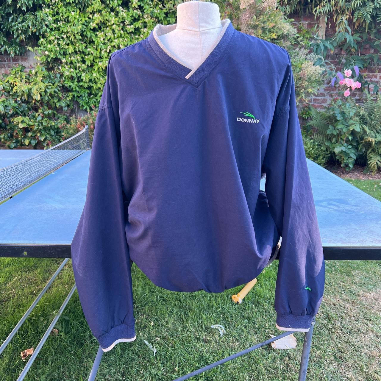 Vintage Donnay golf windbreaker Mens L Navy blue... Depop