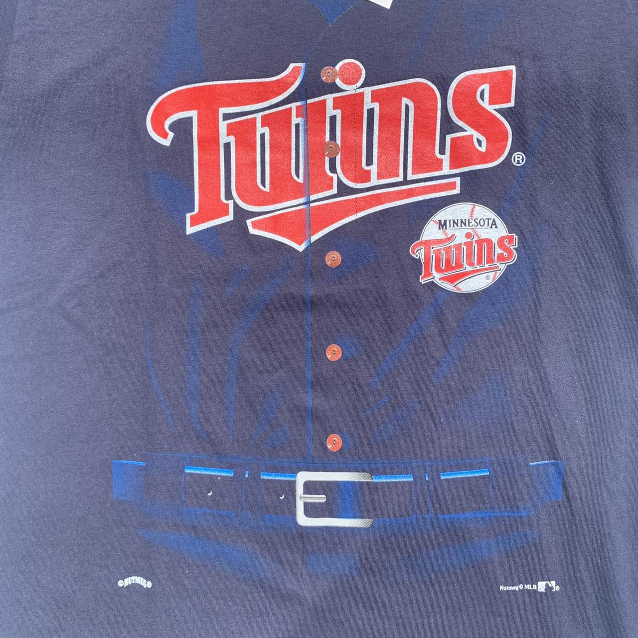 Vintage 1990s Minnesota Twins Single Stitch Navy - Depop