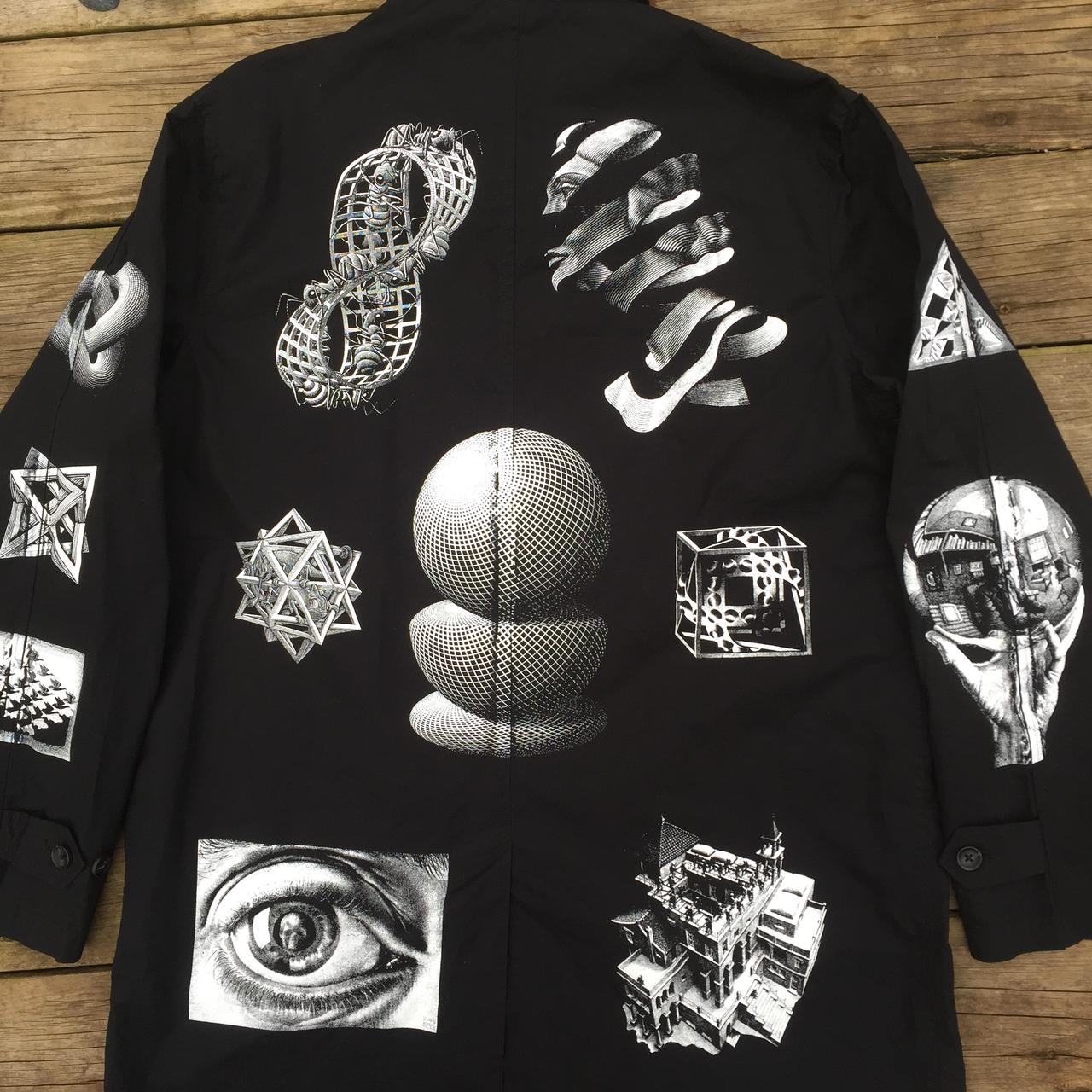 supreme mc escher trench coat