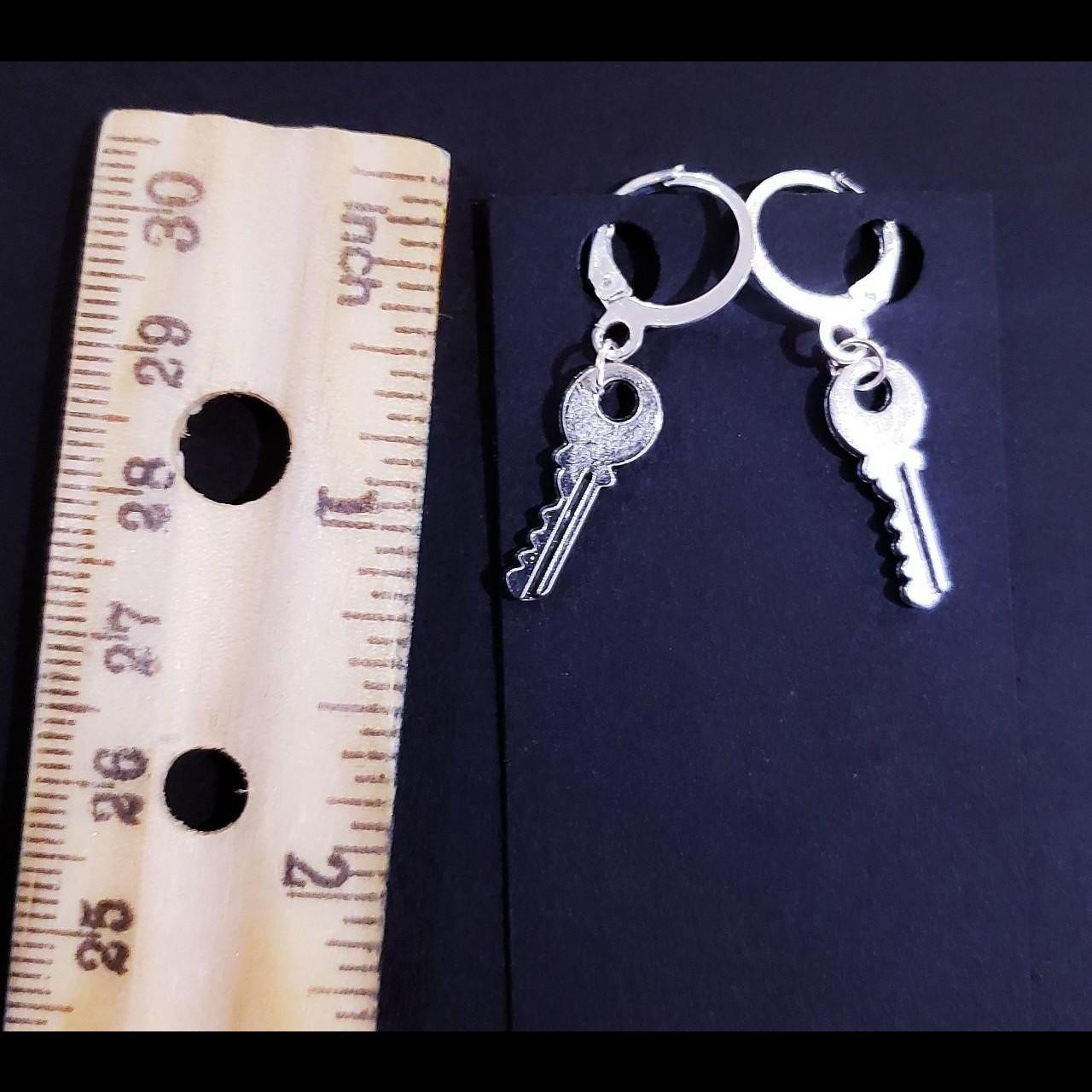 Product Image 2 - Silver Key Ear Hugger Earrings.