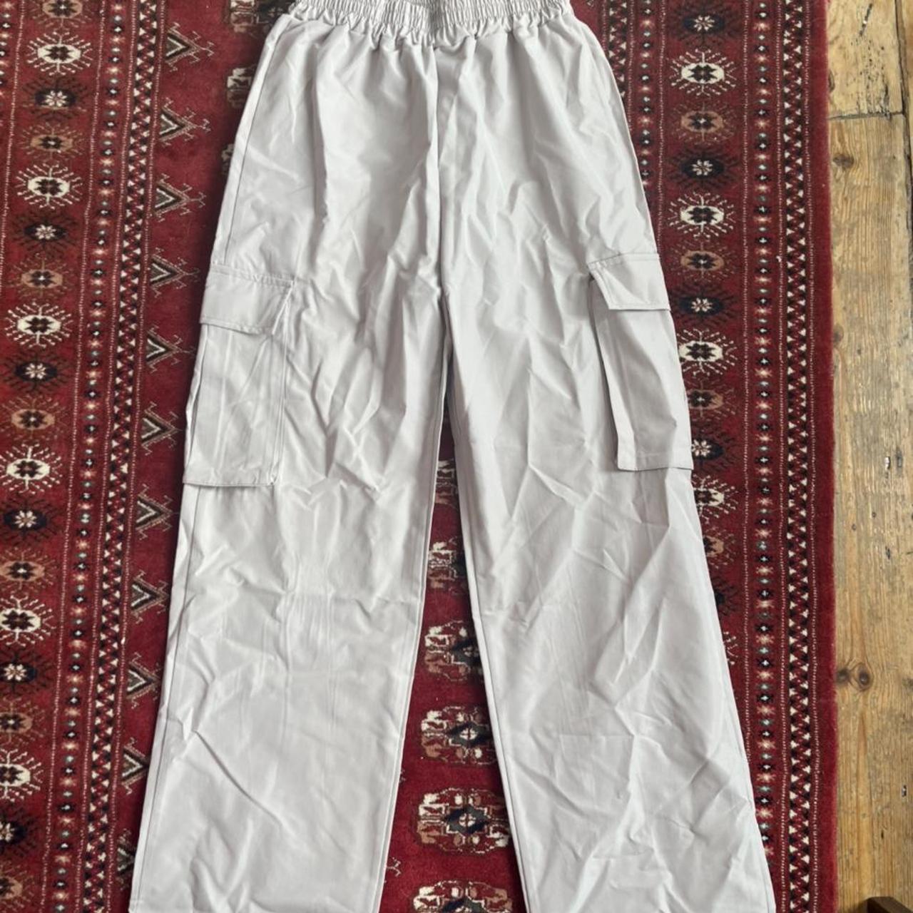 cream cargo trousers