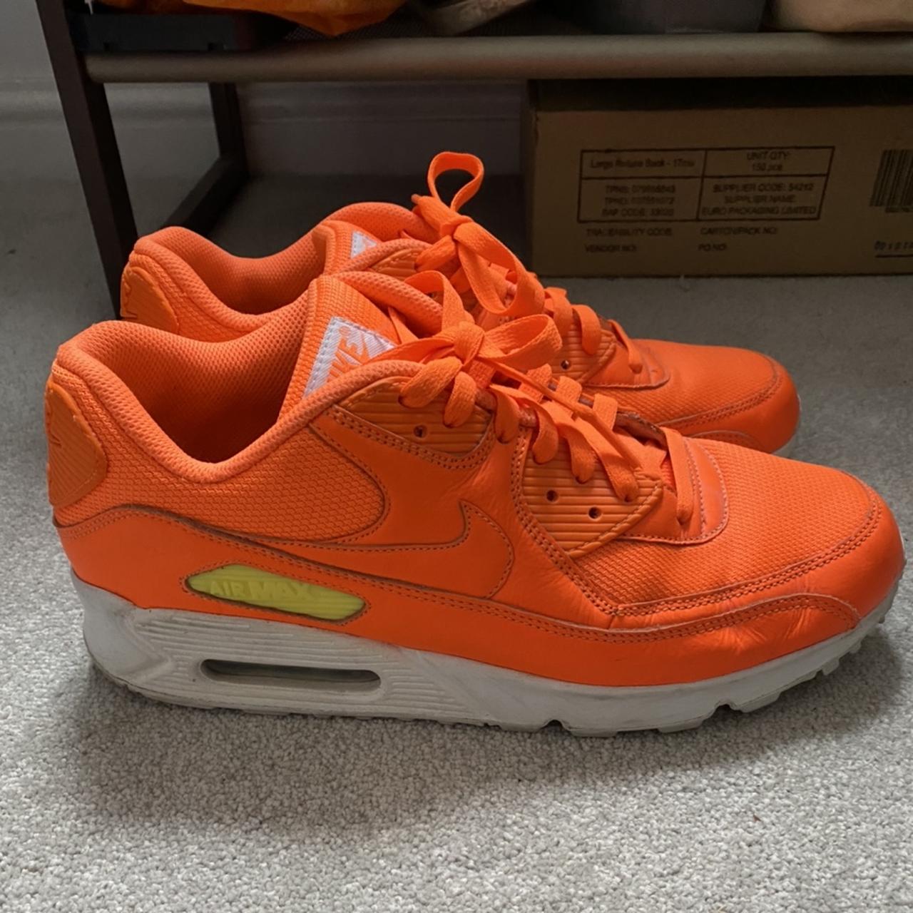 Nike Men's Orange Trainers | Depop