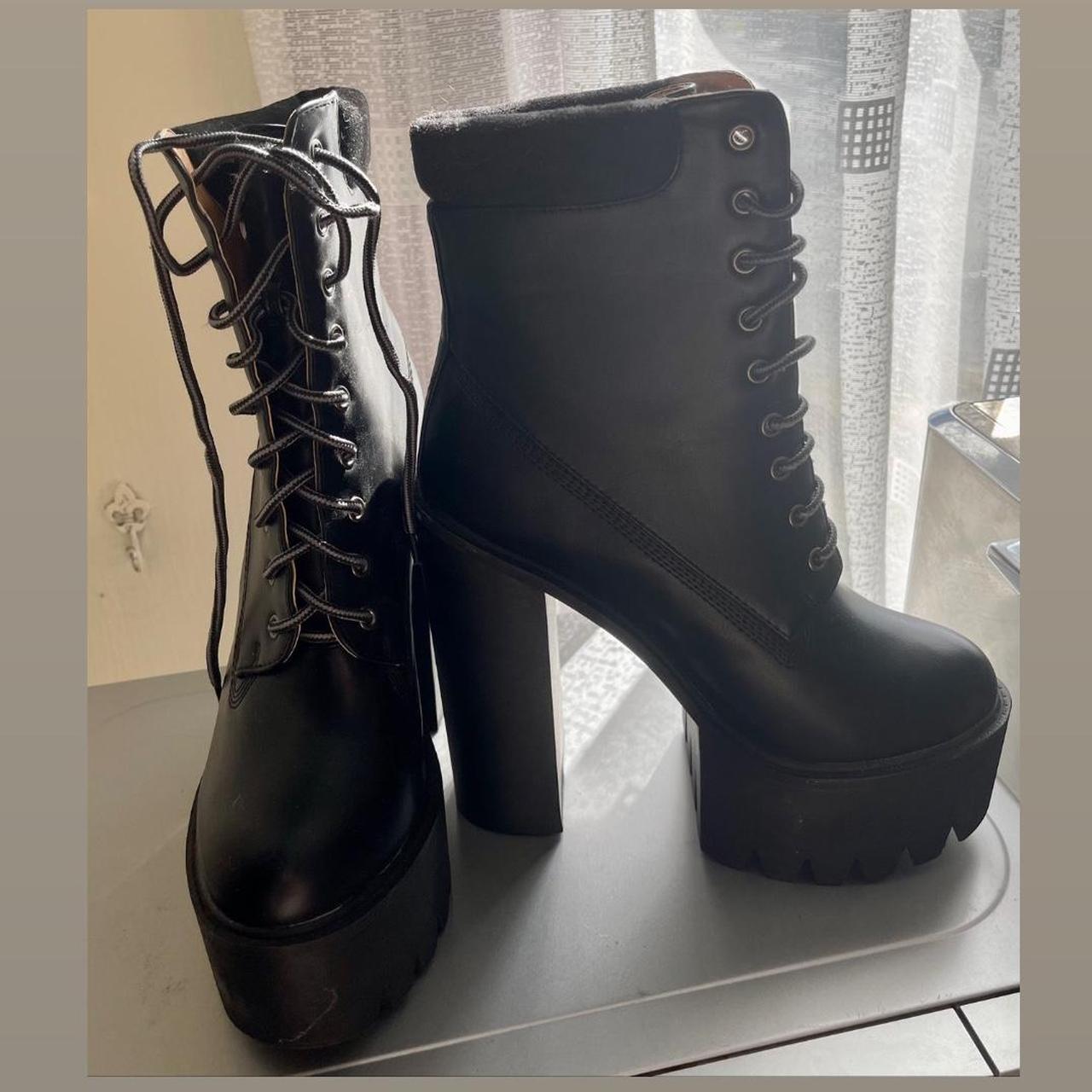 Lamoda Women's Black Boots | Depop